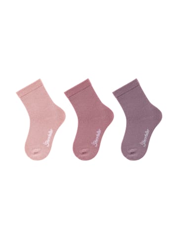 Sterntaler Socken 3er-Pack uni in rosa