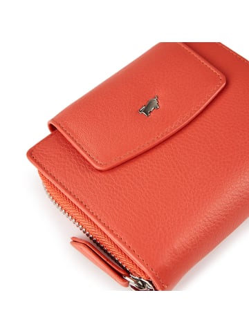 Braun Büffel Joy Geldbörse RFID Schutz Leder 12 cm in coral