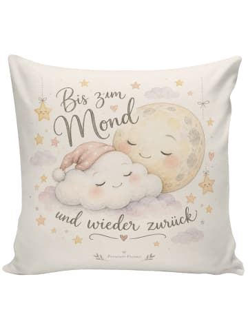 Kuschelkissen 40x40 Wolke verträumt Design mit ... in Weiß