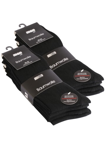Cotton Prime® Baumwoll Socken 10 Paar in Schwarz