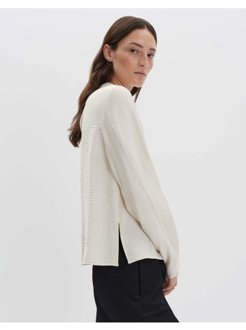 Langarmbluse für Damen in creme