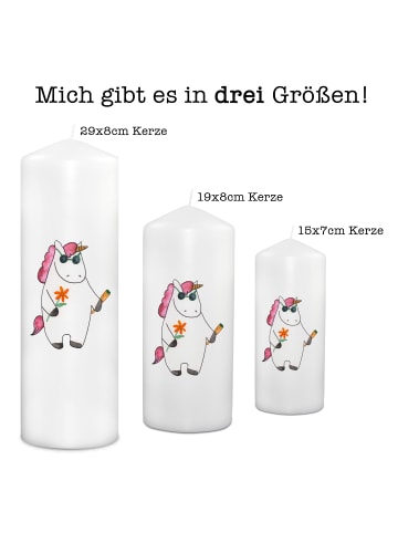 Mr. & Mrs. Panda Kerze Einhorn Woodstock ohne Spruch in Weiß