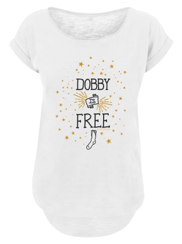F4NT4STIC Long Cut T-Shirt Harry Potter Dobby Is Free in weiß