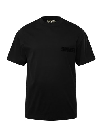 STHUGE Kurzarm T-Shirt in schwarz