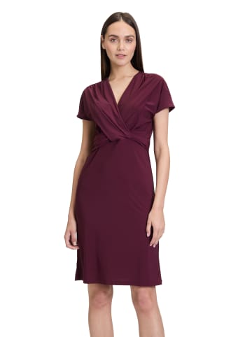 CARTOON Jerseykleid mit Raffung in Dark Aubergine