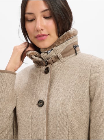 Gil Bret Wollmantel in beige braun - 0001