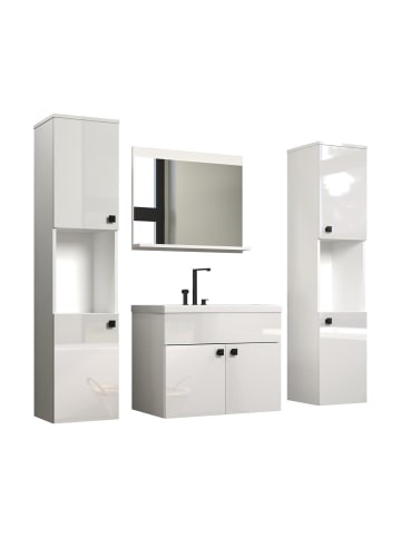 ebuy24 Badmöbelset Haven Weiß 142 x 40 cm