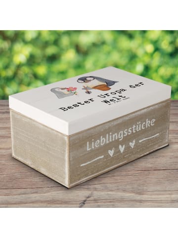 Mr. & Mrs. Panda Aufbewahrungsbox Pinguin Bester Uropa der Welt ... in Weiß