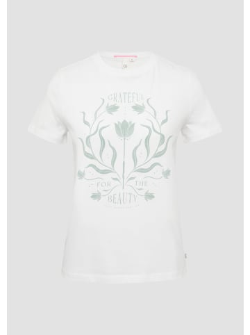 QS T-Shirt in 01D0_weiß