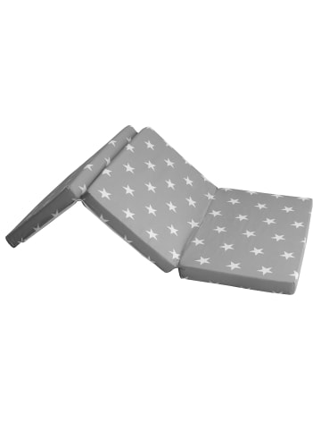 roba Reisebettmatratze Little Stars – faltbar, mit Tragetasche - Grau