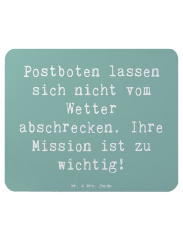Mr. & Mrs. Panda Mouse Pad Spruch Postbote Held mit Spruch in Meeresbrise