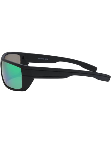 BEZLIT Sportbrille in Schwarz Grün Verspiegelt