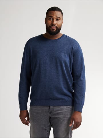 Petrol Industries Plus Size Pullover mit Rundhalsausschnitt Rhinelander in Blau
