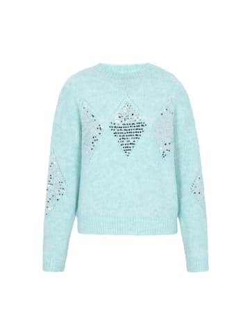 IZIA Women Sweater in aqua