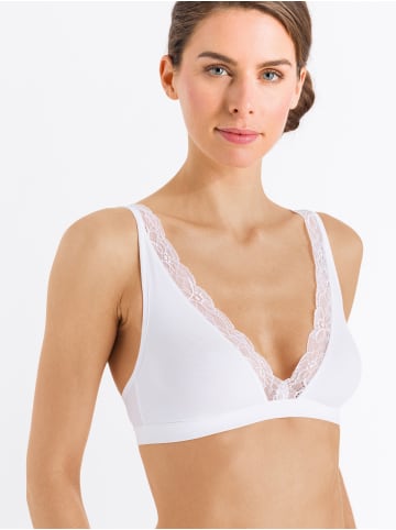 Hanro Soft Cup BH Cotton Lace in Weiß