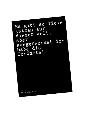 Mr. & Mrs. Panda Grußkarte Es gibt so viele... mit Spruch in Schwarz