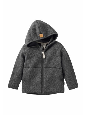 Hessnatur Fleece-Jacke in anthrazit