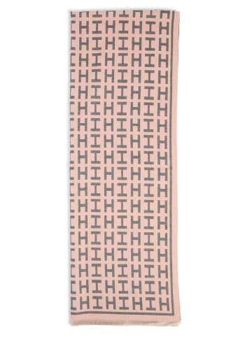 Marie Lund Schal in altrosa grau - 0003