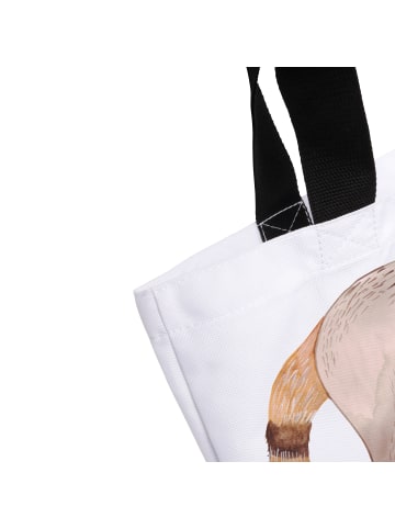 Mr. & Mrs. Panda Tote Bag Nasenbär ohne Spruch in Weiß