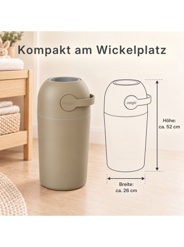 Kinderhaus Blaubär Magic Majestic Windeleimer TOP in Sesame
