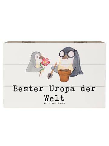 Mr. & Mrs. Panda Erinnerungskiste Pinguin Bester Uropa der Welt ... in Weiß