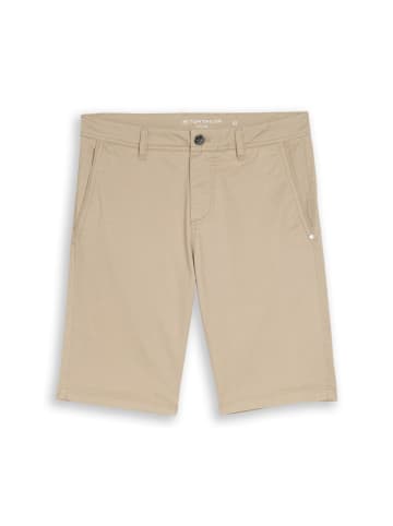 Tom Tailor Short SLIM PRINTED CHINO SHORTS slim in Beige