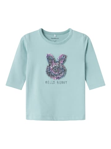 name it Longsleeve "little Rabbit" in Blau
