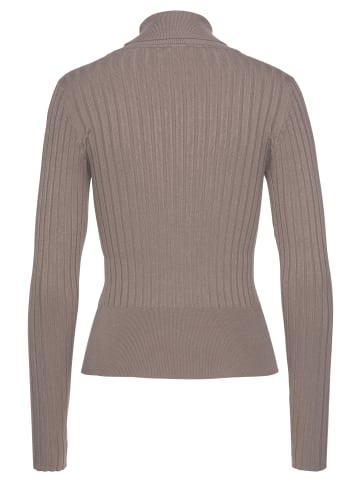 LASCANA Rollkragenpullover in taupe