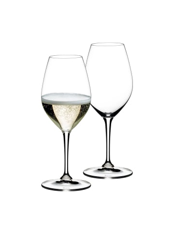 RIEDEL Glas 2er Set Champagner Weingläser Vinum 445 ml in transparent