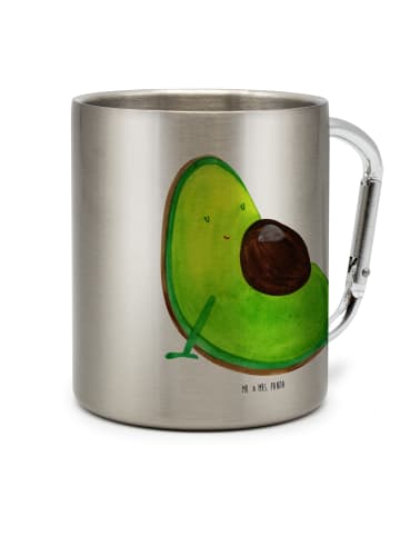 Mr. & Mrs. Panda Reisebecher Avocado Schwangerschaft ohne Spruch in Silber