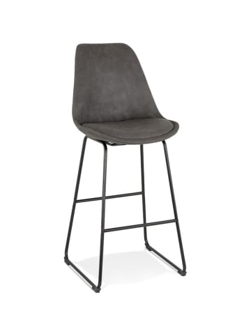 KADIMA DESIGN Sitzhocker Mikrofaser , Industrial-Design, 119 cm Höhe in Anthrazit
