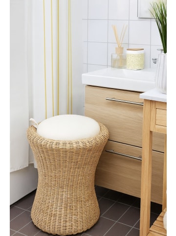 möbel-direkt Rattan-Sitzhocker Handgeflochten in beige