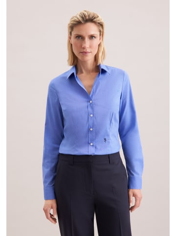 Seidensticker Hemdbluse Slim in Mittelblau