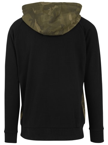 Urban Classics Kapuzenpullover in olive camo/blk