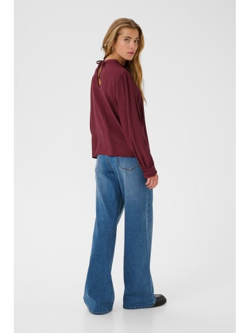 Kaffe Langarm-Bluse KArea Regular fit in Zinfandel CC