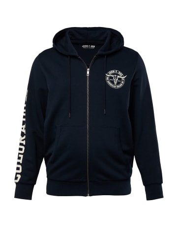 John F. Gee Sweatjacke in navy blau