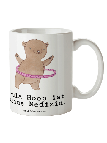 Mr. & Mrs. Panda Tasse Bär Hula Hoop mit Spruch in Weiß