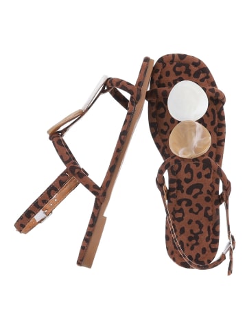 Ital-Design Sandale & Sandalette in Braun und Beige