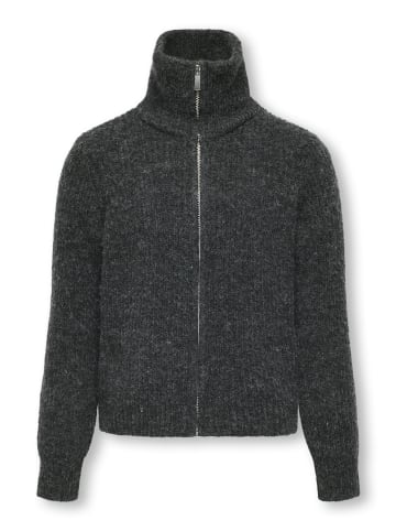 KIDS ONLY Strickjacke in Dark Grey Melange