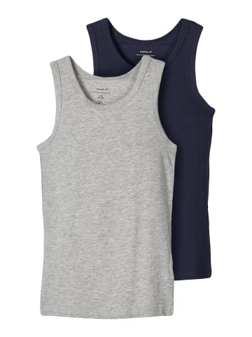 name it Jungen Unterhemden in 2er-Pack in Grau