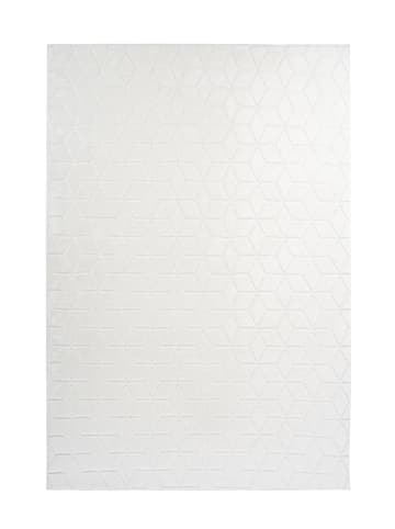 Kayoom Hochflor Teppich Vivica 125 in weiß - rechteckig