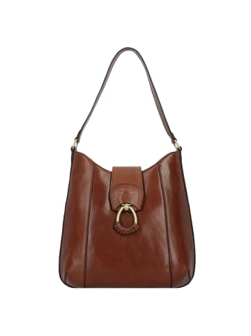 The Bridge Erica Schultertasche Leder 30 cm in marrone