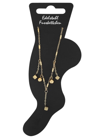 Adeliás Damen Fußkettchen – aus Edelstahl in silber