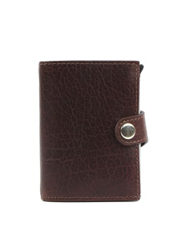 Margelisch Kreditkarten-Minibörse noonyu double leather in brown