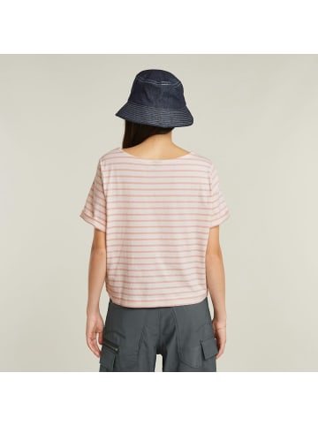 G-Star Raw T-Shirt in lt chalk-liquid pink stripe