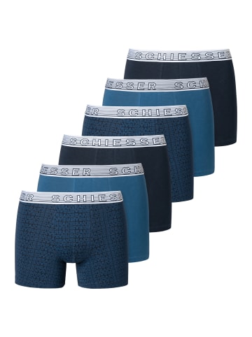 Schiesser Retro Short / Pant Teens Boys 95/5 Organic Cotton in Blau - Mix