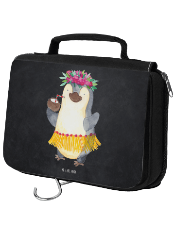 Mr. & Mrs. Panda Waschtasche Pinguin Kokosnuss ohne Spruch in Kreidetafel