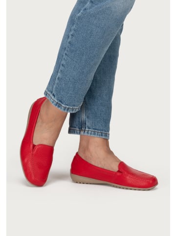 VITAFORM Hirschleder Mokassins in rot