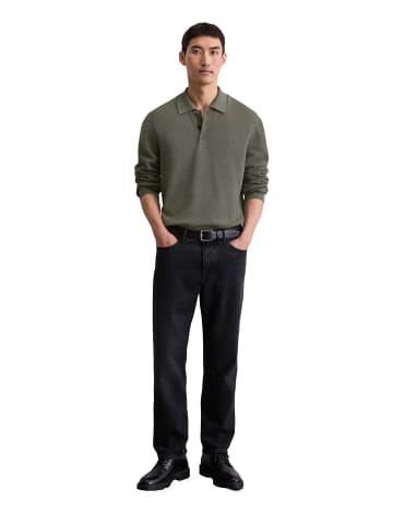 Marc O'Polo Langarm-Poloshirt Piqué regular in Copley Brown