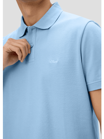 s.Oliver Polo-Shirt kurzarm in Blau